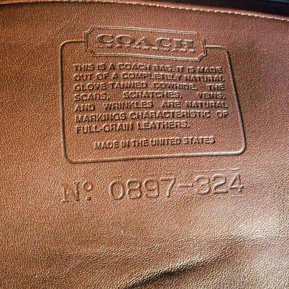 Vintage Coach Matinee Bag 4126, EUC in Mahogany - Picture 8 of 8
